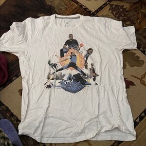 Jordan White Tee with Bold Graphic